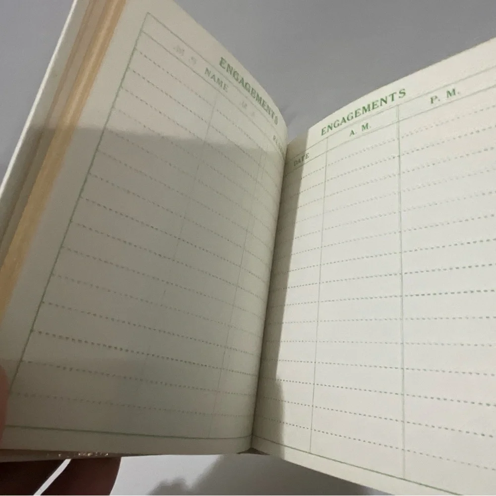 Vintage Engagements Planner Made in Japan with Birds and Floral Design 60’s/70’s